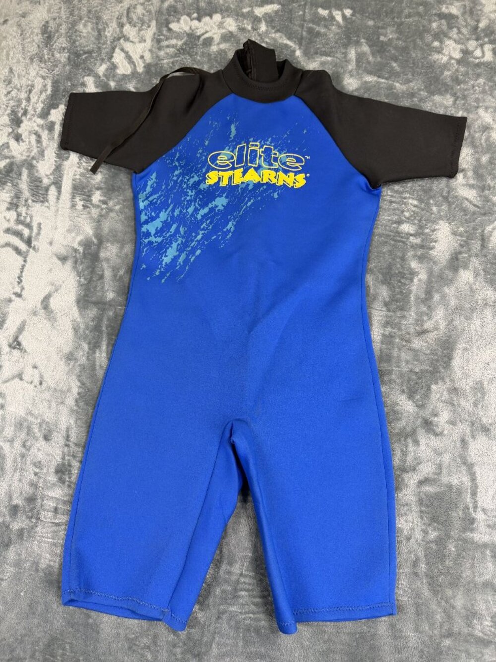 Stearns Elite Mens XL Wetsuit Blue & Black Short Sleeve NWT Flaw